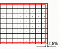 Fig.1 Señal de prueba de cuadrícula