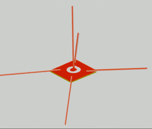 Fig.7 Antena irradiante de ¼ de longitud de onda