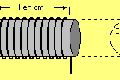 Fig.1 Bobina con n&uacute;cleo de ferrite o de aire