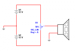 Fig.10 Circuito de salida elemental con fuente doble